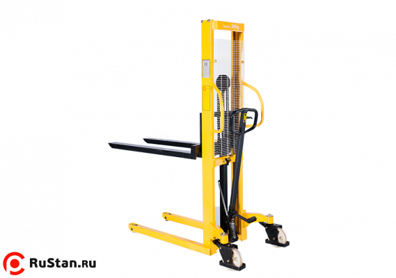 Штабелер ручной гидравлический с расширенными опорами TOR г/п 1 т 2,5 м WMSA1000-2500 фото №1