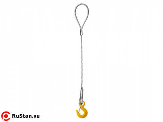 Строп канатный TOR 1СК г/п 1,4 т 2,0 м фото №1