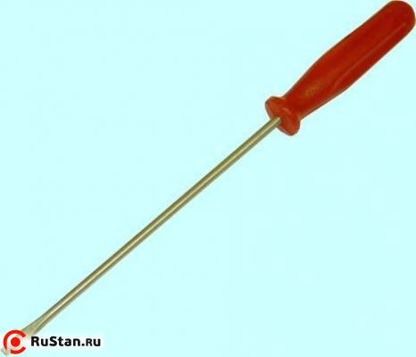 Отвертка Шлицевая 230 х 0,6 х 4мм цинк. фото №1