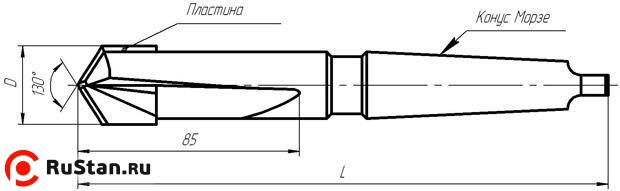 Сверло d 22,0 к/х Т5К10 для рельсосверлильных машин,СИЗ фото №1 Сверло d 22,0 к/х Т5К10 для рельсосверлильных машин,СИЗ фото №1