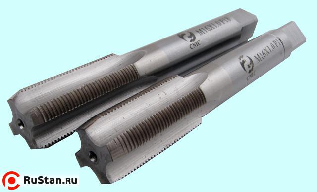 Метчик М22,0 х 1,5 м/р.Р18 к-т из 2-х шт. "CNIC" фото №1