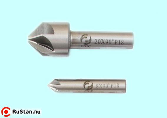 Зенковка d 20,0х24.0х 60 конус  90° dхв=10мм Р18 ц/х Z=6 DIN335A "CNIC" фото №1