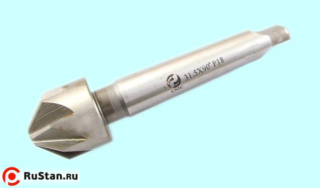 Зенковка d50,0х 38х153 конус 90° Р18 к/х Z=10 КМ3 DIN335B "CNIC" фото №1 Зенковка d50,0х 38х153 конус 90° Р18 к/х Z=10 КМ3 DIN335B "CNIC" фото №1