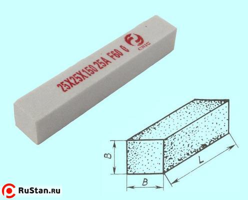 Брусок шлифовальный 40х40х200 25А 25 СТ1 (WA F60 O) "CNIC" фото №1