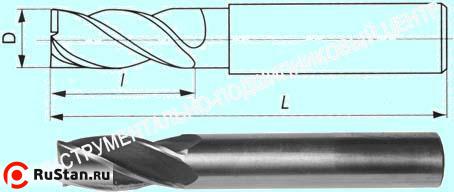 Фреза Концевая d11,0х22х 79 ц/х Р18 Z=2 "CNIC" dхв-12мм фото №1