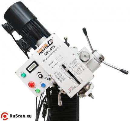 Фрезерная головка может наклоняться вокруг продольной оси вправо и влево ±90°. Угол поворота отображается на линейке. фото №2 Фрезерная головка может наклоняться вокруг продольной оси вправо и влево ±90°. Угол поворота отображается на линейке. фото №2